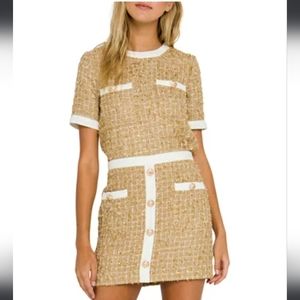 NWT endless rose gold tweed set